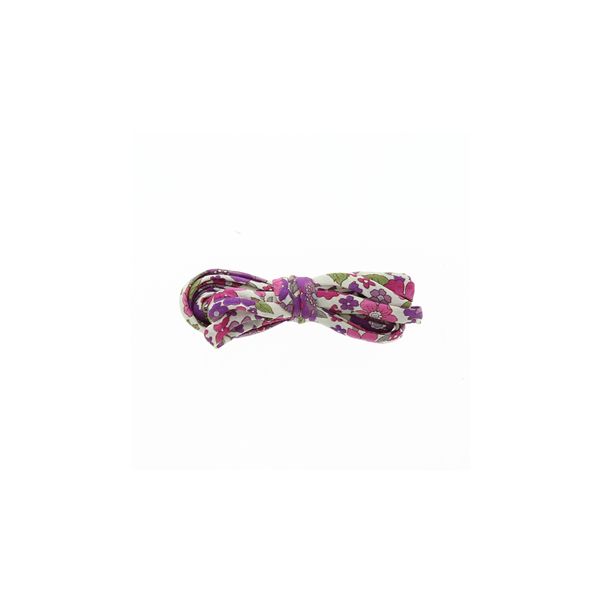 Frou-Frou Cordon spaghetti 7mmx2m tissu Fleuri Violet clair 4214-0-12 petite image