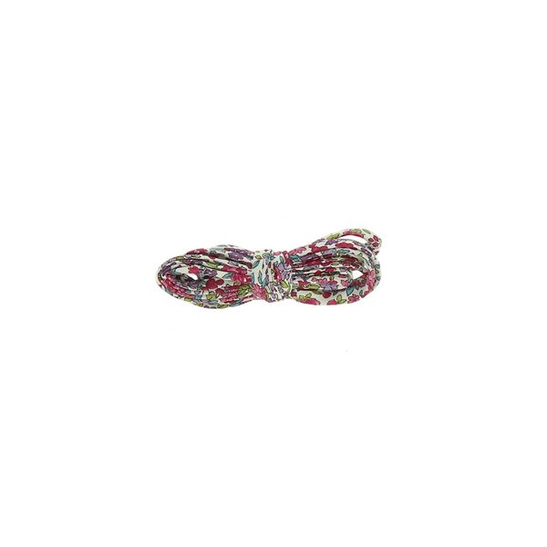 Frou-Frou Cordon spaghetti 7mmx2m tissu Fleuri Bordeaux glamour 4214-0-13 petite image