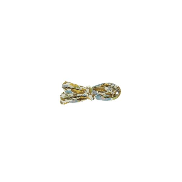 Frou-Frou Cordon spaghetti 7mmx2m tissu Fleuri Moutarde 4214-0-18 petite image