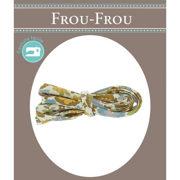 Frou-Frou Cordon spaghetti 7mmx2m tissu Fleuri Moutarde 4214-0-18 image