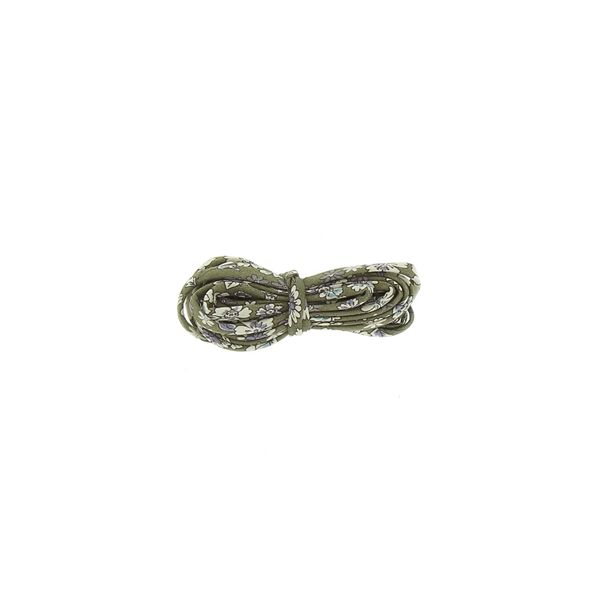 Frou-Frou Cordon spaghetti 7mmx2m tissu Fleuri Kaki 4214-0-3 petite image