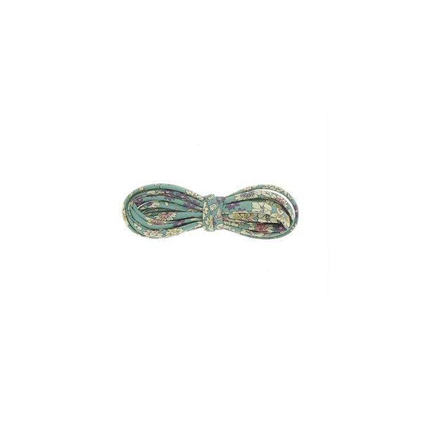 Frou-Frou Cordon spaghetti 7mmx2m tissu Fleuri Vert Eucalyptus 4214-0-5 petite image