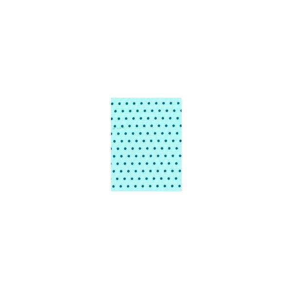 TISSU COUPON FROU-FROU POIS 45x55cm Bleu lagon 4606-0-411 petite image