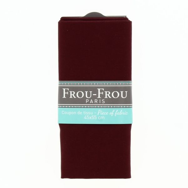 TISSU COUPON FROU-FROU UNI 45x55cm Cerise 4614-0-728 image