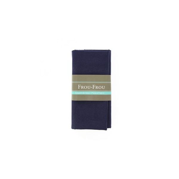 TISSU COUPON FROU-FROU TOILE COTON Bleu marine 4675-0-720 image