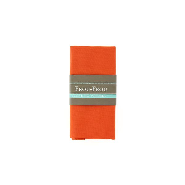 TISSU COUPON FROU-FROU TOILE COTON Orange foncé 4675-0-734 image