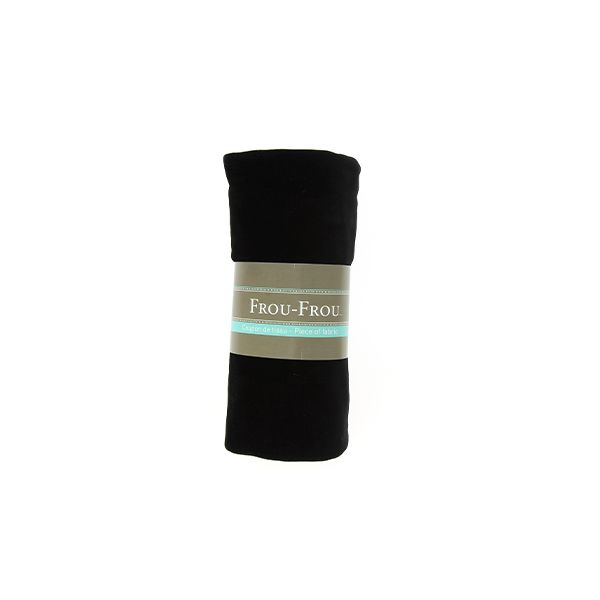 TISSU COUPON FROU-FROU JERSEY VELOURS Noir 4677-0-700 image