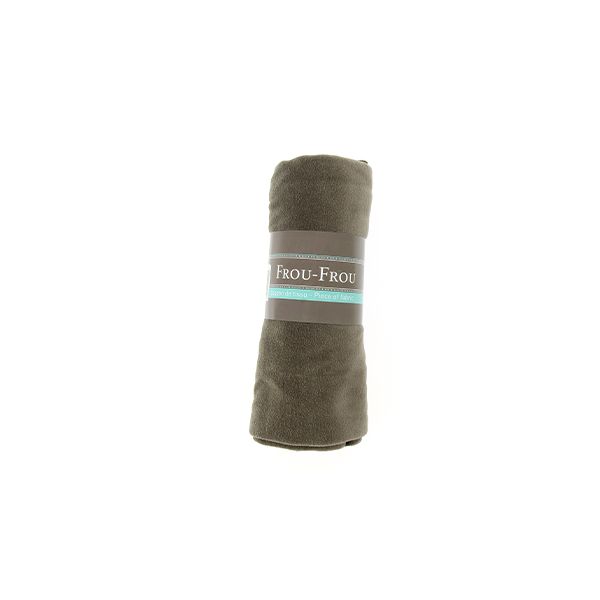TISSU COUPON FROU-FROU JERSEY VELOURS TAUPE 4677-0-701 image