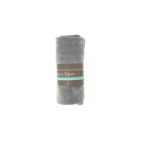 TISSU COUPON FROU-FROU JERSEY VELOURS Gris foncé 4677-0-702 image