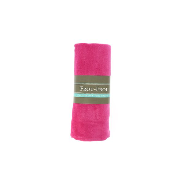 TISSU COUPON FROU-FROU JERSEY VELOURS FUSHIA 4677-0-718 image