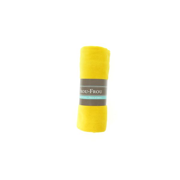 TISSU COUPON FROU-FROU JERSEY VELOURS Jaune 4677-0-733 image