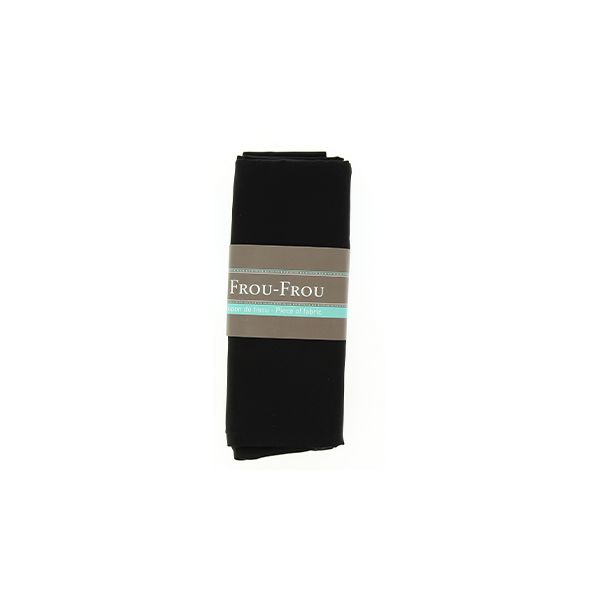 TISSU COUPON FROU-FROU SATIN Noir 4679-0-700 image
