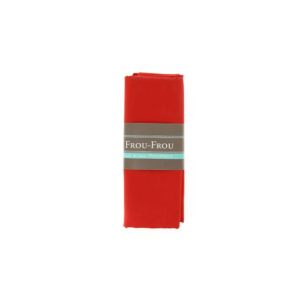 TISSU COUPON FROU-FROU SATIN Rouge vif 4679-0-717 image
