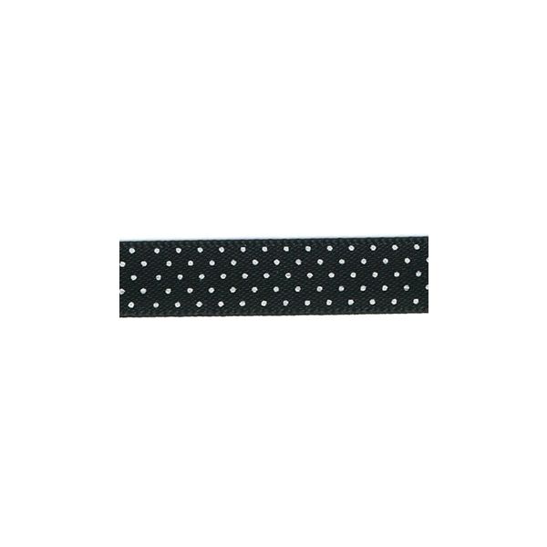 Ruban Satin Plumetis Frou-Frou 9mm Noir 4716-9-1 petite image