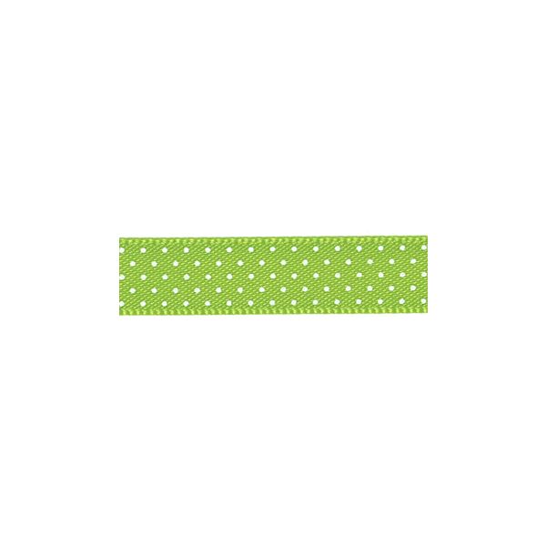 Ruban Satin Plumetis Frou-Frou 9mm Vert pomme 4716-9-21 petite image