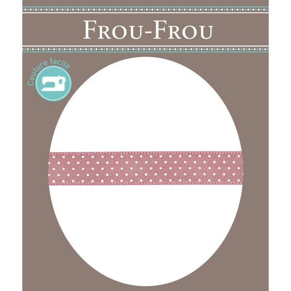 Ruban Satin Plumetis Frou-Frou 9mm Rose clair 4716-9-42 image