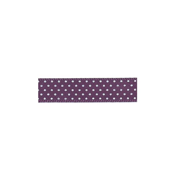 Ruban Satin Plumetis Frou-Frou 9mm Violet foncé 4716-9-47 petite image