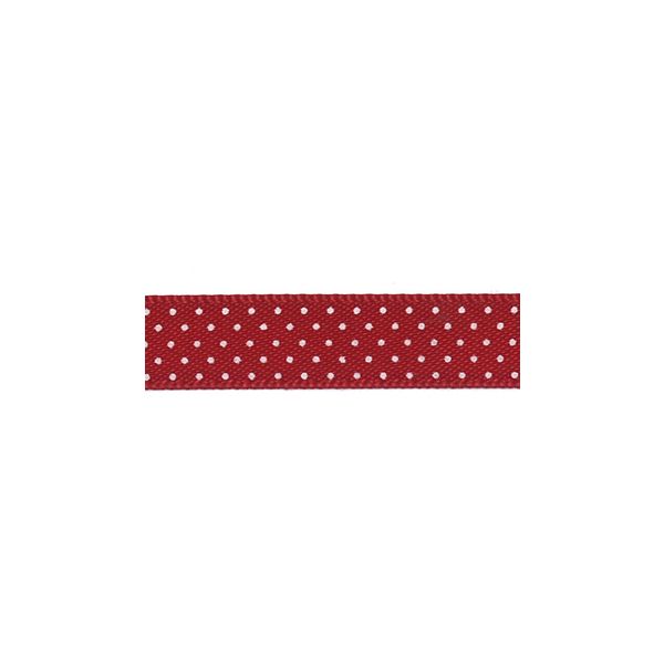 Ruban Satin Plumetis Frou-Frou 9mm Rouge 4716-9-51 petite image