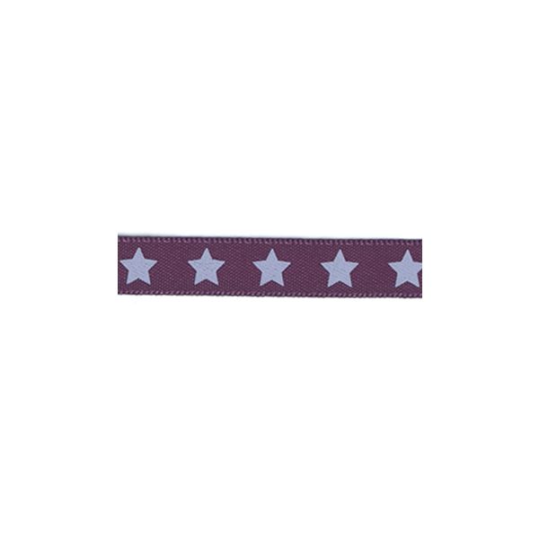 Ruban Satin Frou-Frou 9mm Etoiles Myrtille 4718-9-5 petite image