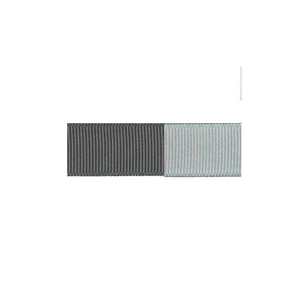 Ruban Gros Grain Frou-Frou 16mm bicolore Uni Gris foncé 4719-16-2 petite image