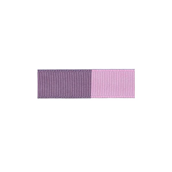 Ruban Gros Grain Frou-Frou 16mm bicolore Uni Violet clair 4719-16-5 petite image