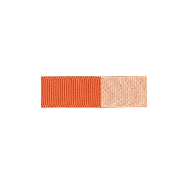 Ruban Gros Grain Frou-Frou 16mm bicolore Uni Orange 4719-16-9 petite image