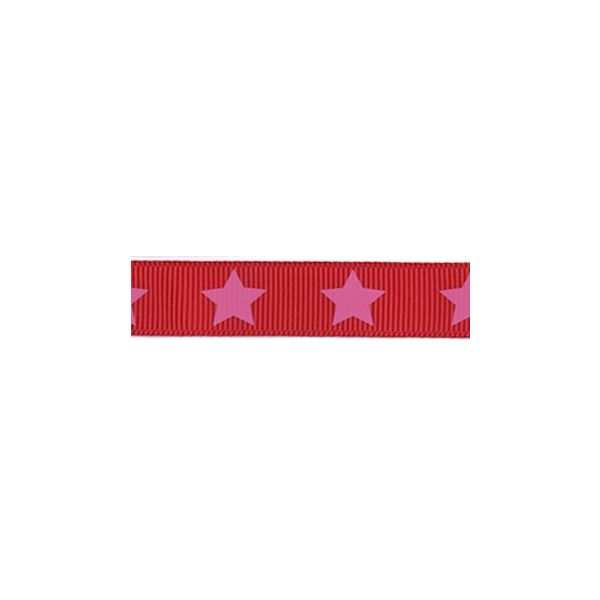 Ruban Gros Grain Frou-Frou 16mm Etoiles Rouge 4720-16-108 petite image