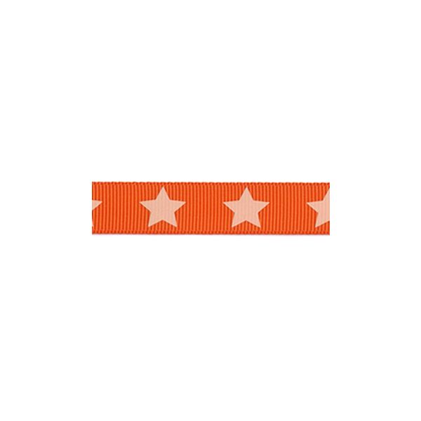 Ruban Gros Grain Frou-Frou 16mm Etoiles Orange 4720-16-109 petite image