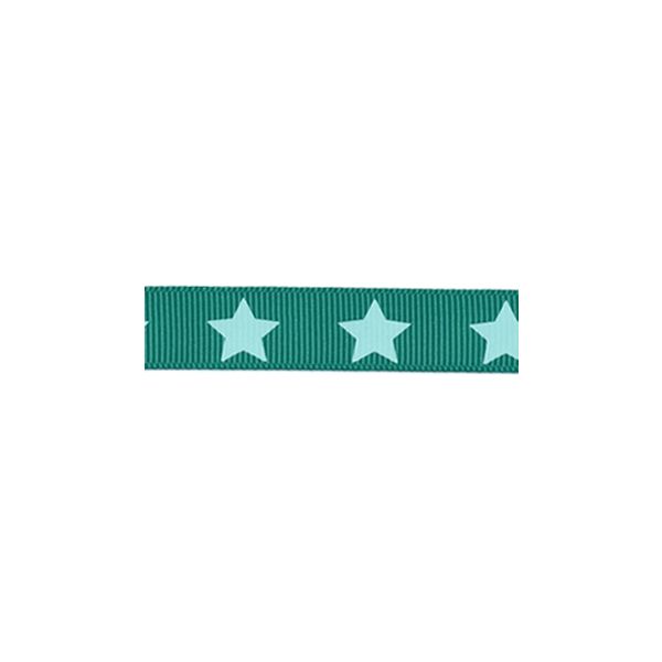 Ruban Gros Grain Frou-Frou 16mm Etoiles Turquoise foncé 4720-16-111 petite image