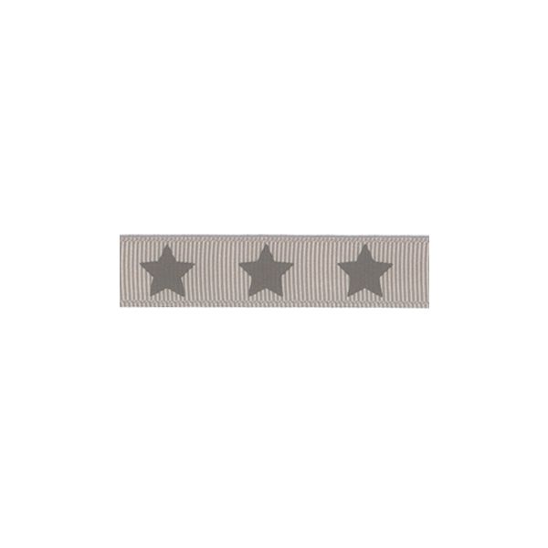 Ruban Gros Grain Frou-Frou 16mm Etoiles Beige clair 4720-16-301 petite image