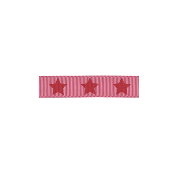 Ruban Gros Grain Frou-Frou 16mm Etoiles Framboise 4720-16-308 petite image