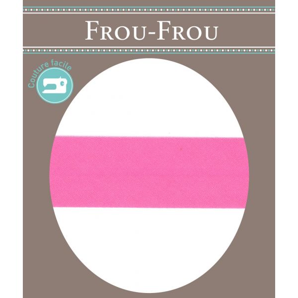 Biais Coton Uni Replié  9mm Frou-Frou Framboise 4801-0-608 image