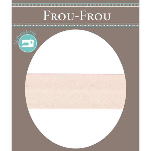 Biais Coton Uni Replié  9mm Frou-Frou Saumon 4801-0-609 image