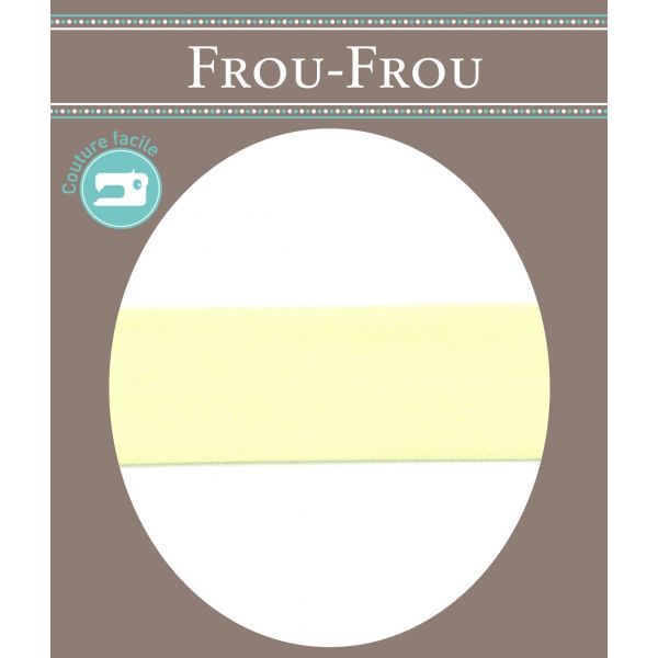 Biais Coton Uni Replié  9mm Frou-Frou Vert Aniss 4801-0-612 image