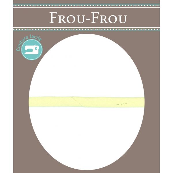 Frou-Frou Cordon Spaghetti Tissu Coton Uni 7mm Vert Aniss 4802-0-612 image