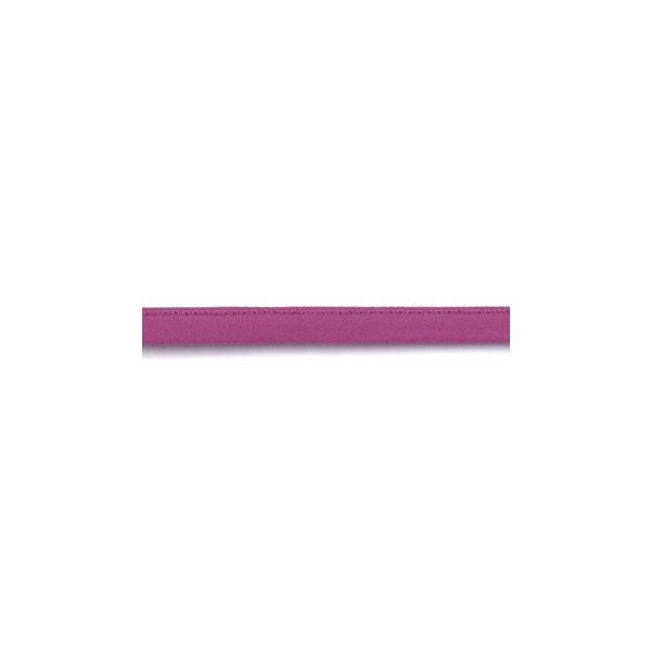 Frou-Frou Cordon Spaghetti Tissu Coton Uni 7mm Rose Camélia 4802-0-707 petite image