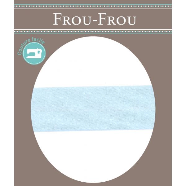 Biais Coton Uni Frou-Frou 20mmx 2mètres  Bleu layette 4806-0-603 image