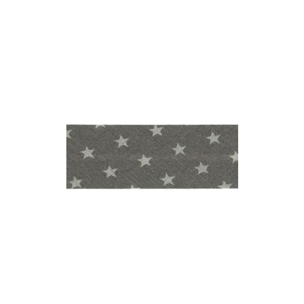 Biais Frou-Frou 20mmx2m Etoiles Taupe 4808-0-101 petite image