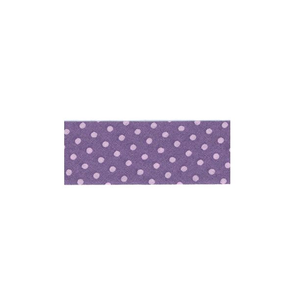 Biais Frou-Frou 20mmx2m Pois Violet clair 4808-0-205 petite image