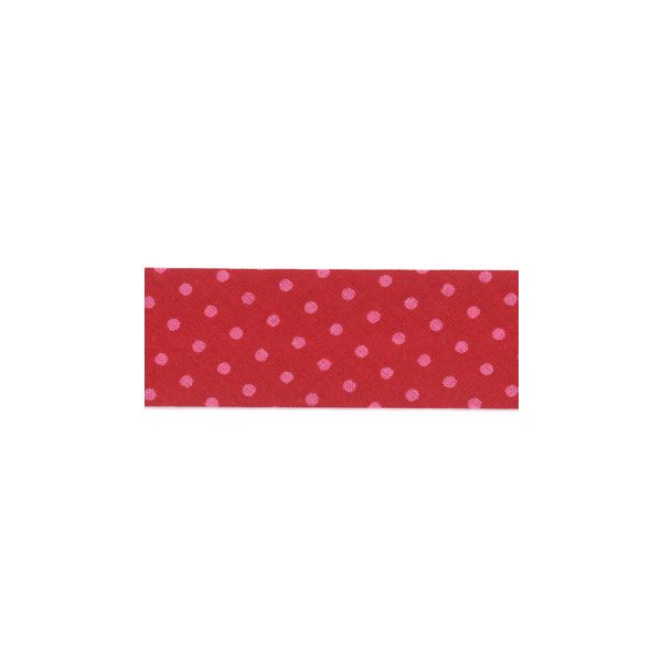 Biais Frou-Frou 20mmx2m Pois Rouge 4808-0-208 petite image