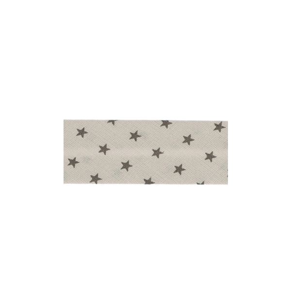 Biais Frou-Frou 20mmx2m Etoiles Beige clair 4808-0-301 petite image