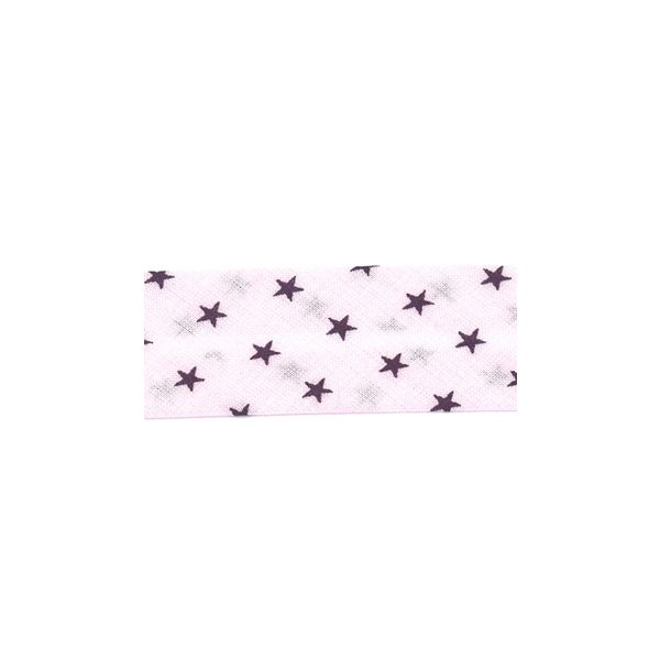 Biais Frou-Frou 20mmx2m Etoiles Rose clair 4808-0-306 petite image