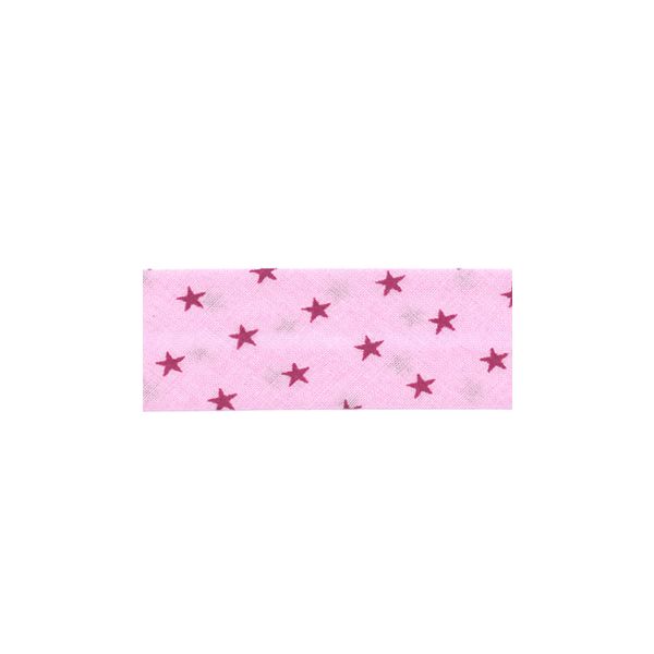 Biais Frou-Frou 20mmx2m Etoiles Rose 4808-0-307 petite image