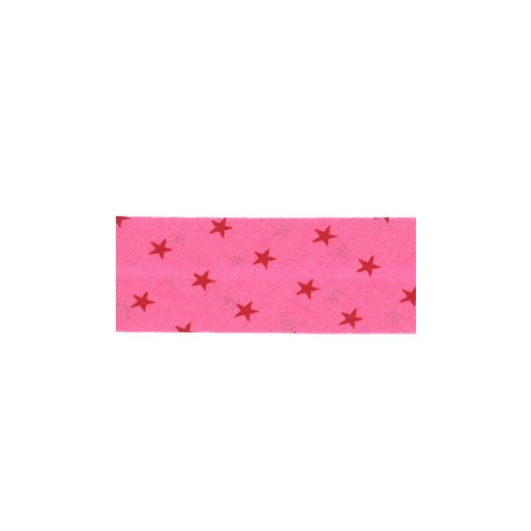 Biais Frou-Frou 20mmx2m Etoiles Framboise 4808-0-308 petite image