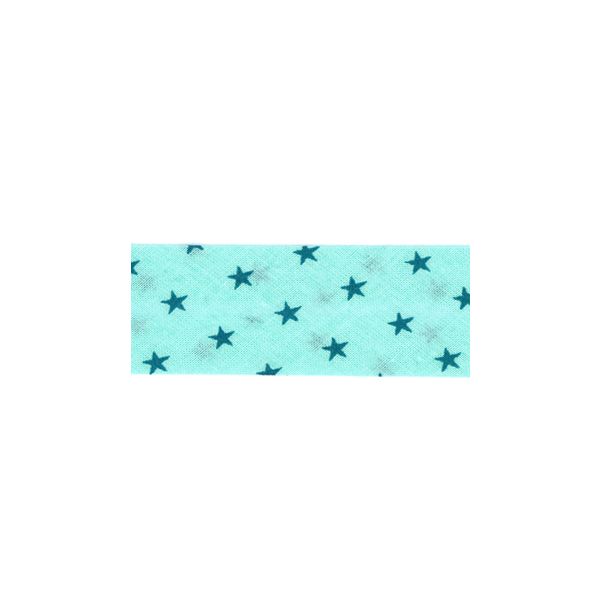 Biais Frou-Frou 20mmx2m Etoiles Bleu lagon 4808-0-311 petite image