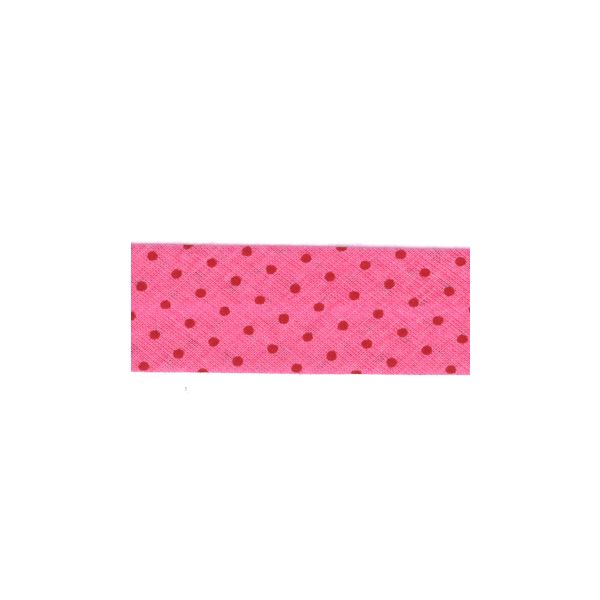 Biais Frou-Frou 20mmx2m Pois Framboise 4808-0-408 petite image