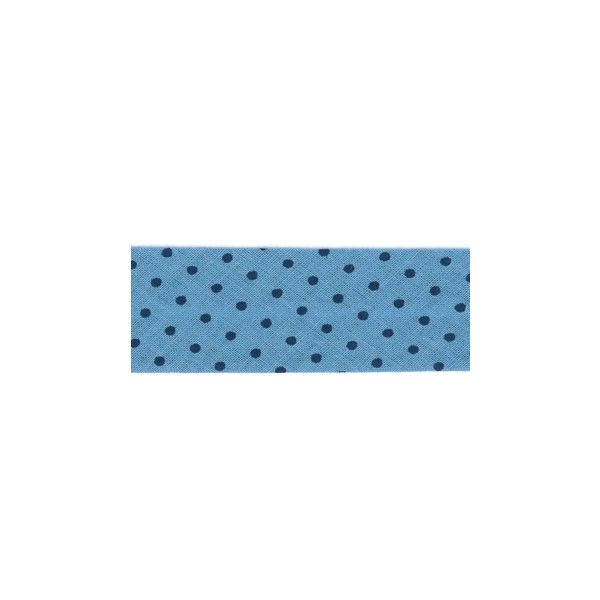 Biais Frou-Frou 20mmx2m Pois Bleu 4808-0-410 petite image