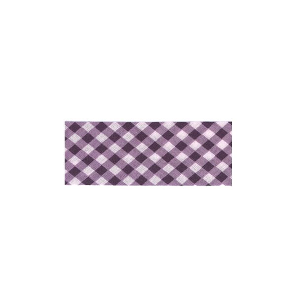 Biais Frou-Frou 20mmx2m Vichy Violet foncé 4808-0-506 petite image