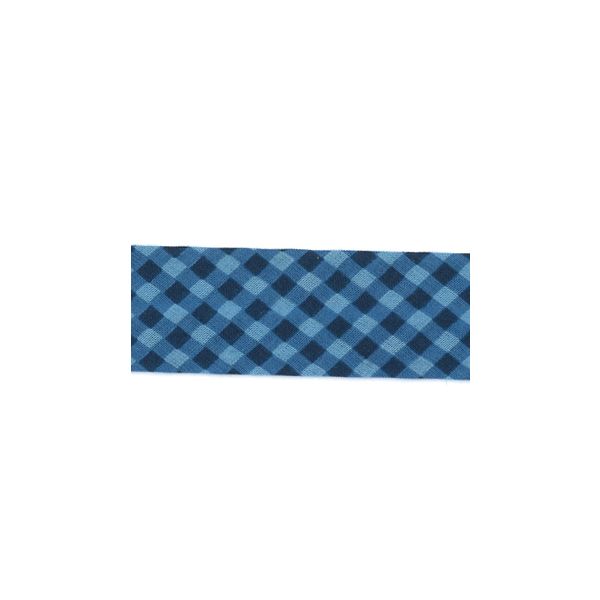 Biais Frou-Frou 20mmx2m Vichy Bleu foncé 4808-0-510 petite image