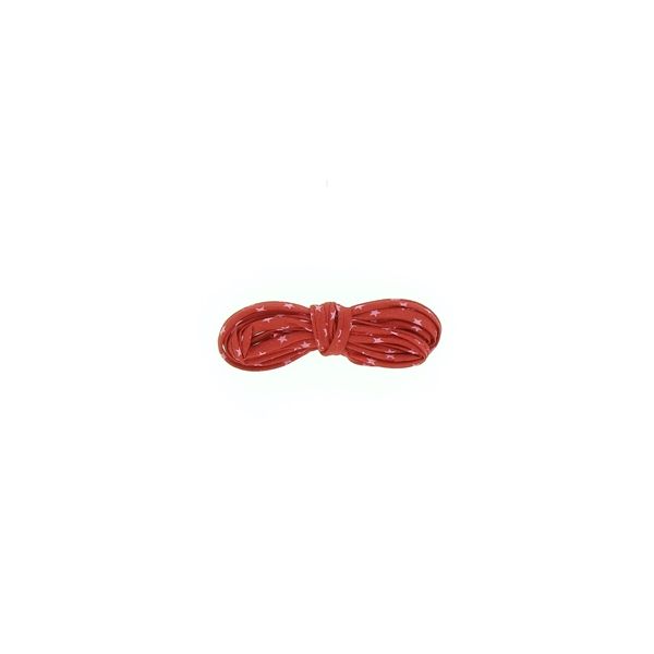 Frou-Frou Cordon Spaghetti 7mmx2m Tissu Etoiles Rouge 4809-0-108 petite image